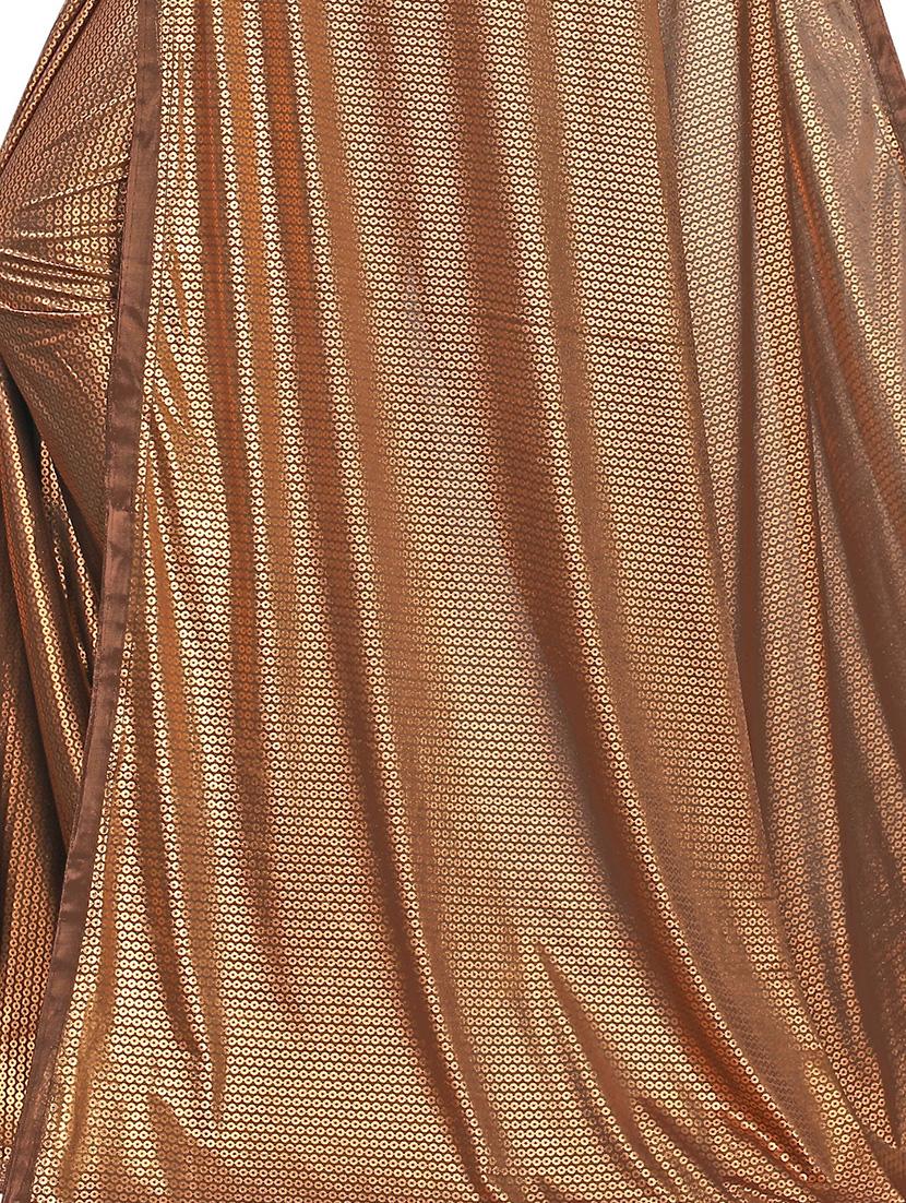 foil printed saree with blouse - 17368100 - Standard Image - 3