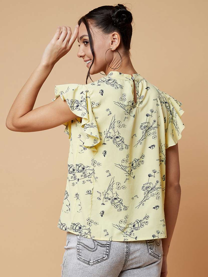 Women's Straight Key Hole Neck Top