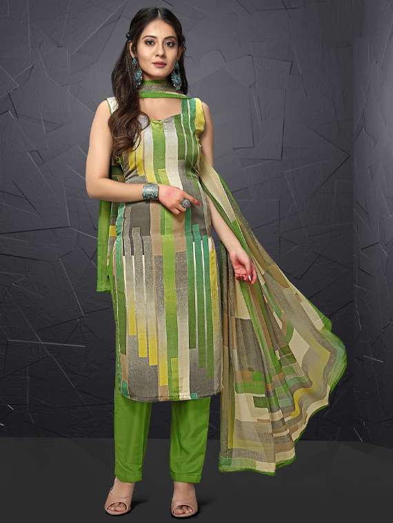 printed unstitched suit