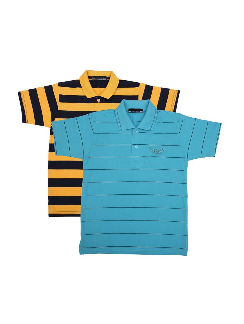 pack of 2 multi colored cotton t-shirt