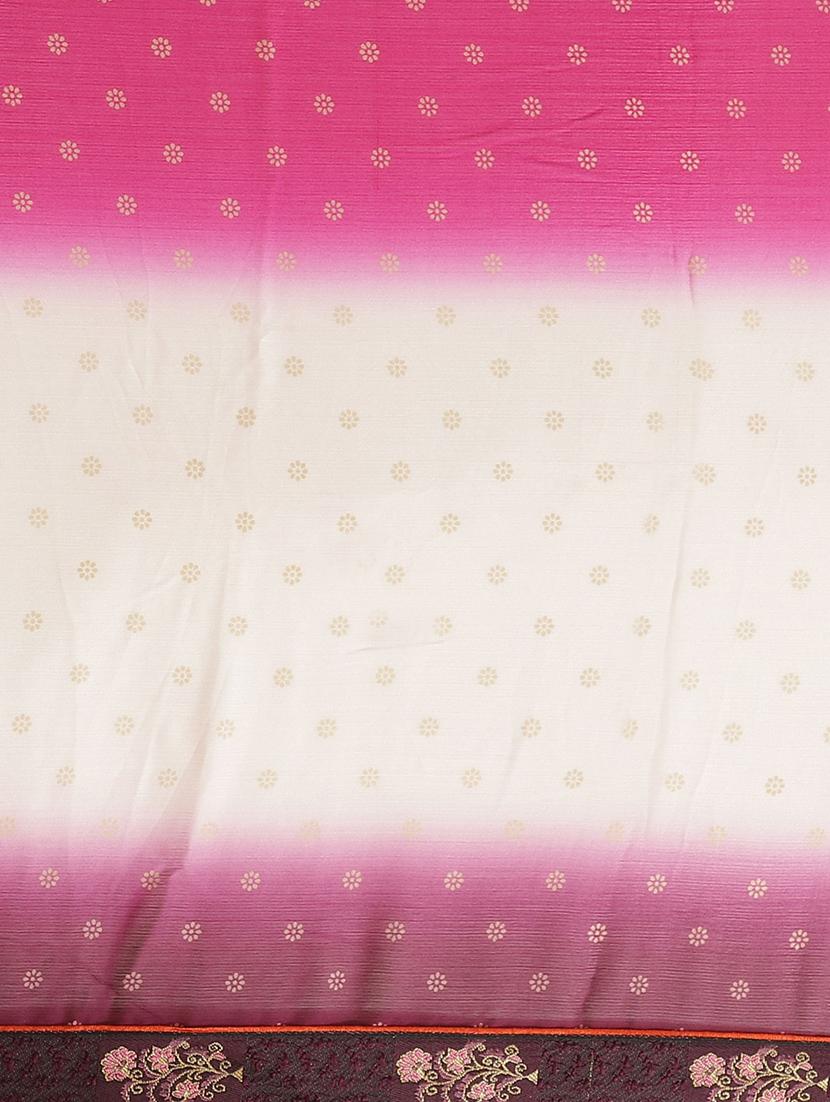floral printed saree with blouse - 17369409 - Standard Image - 3