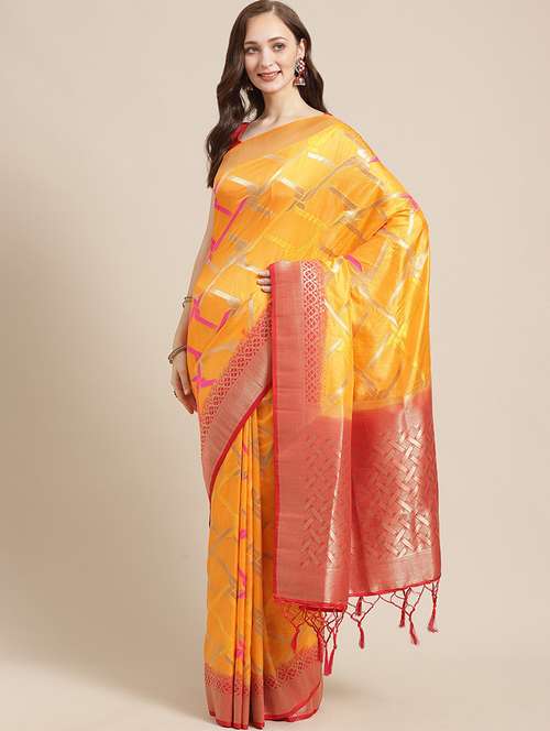 women's banarasi saree - 17369423 - Standard Image - 0