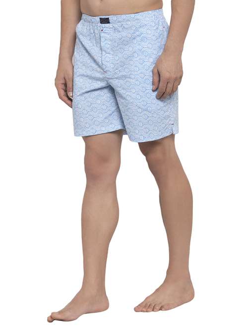 light blue printed boxer - 17369453 - Standard Image - 0