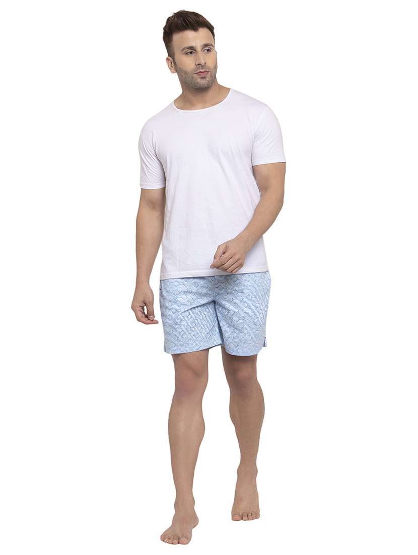 light blue printed boxer - 17369453 - Standard Image - 3
