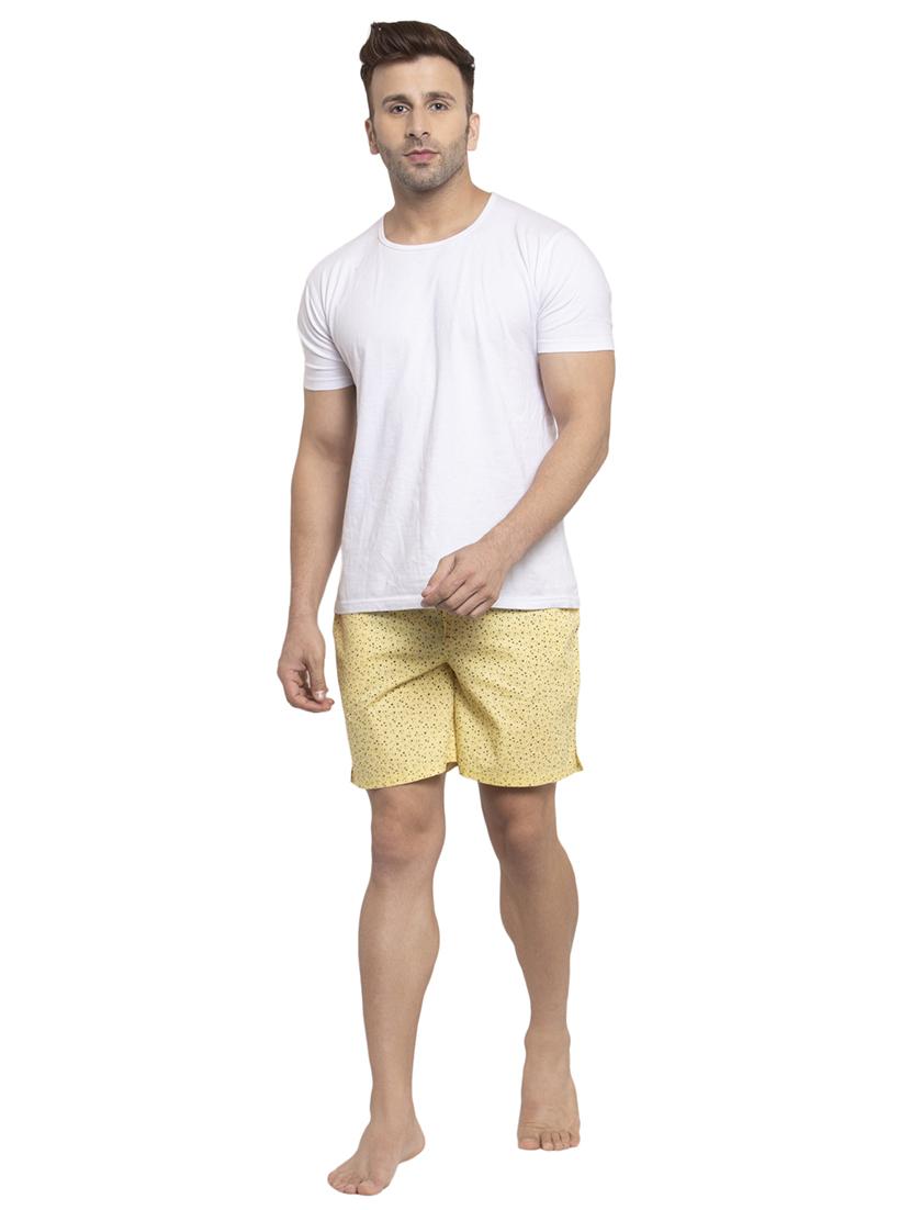 yellow printed boxer - 17369456 - Standard Image - 3