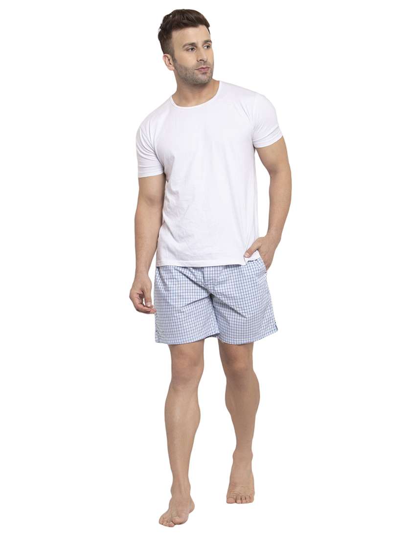blue checkered boxer - 17369467 - Standard Image - 3