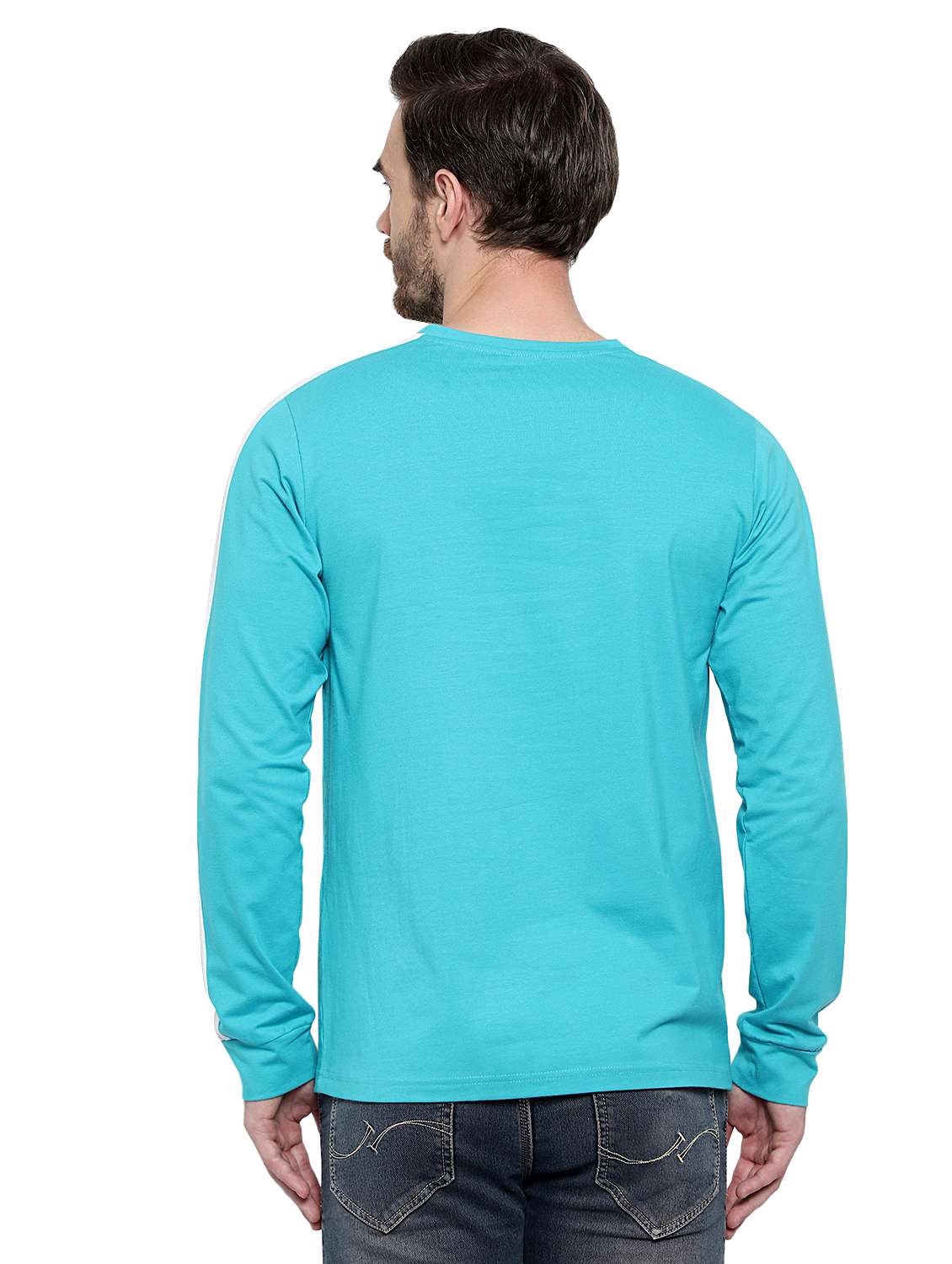 light blue taped t-shirt - 17371186 - Standard Image - 3