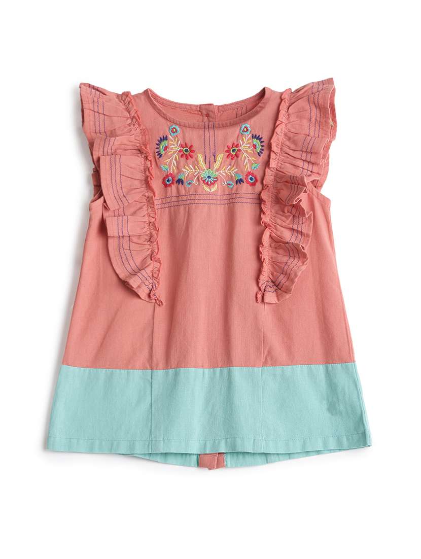 orange cotton regular tops & tee - 17371468 -  Zoom Image - 0
