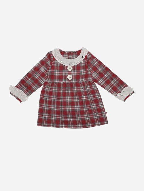 girls round neck long sleeves frock - 17372372 -  Standard Image - 0