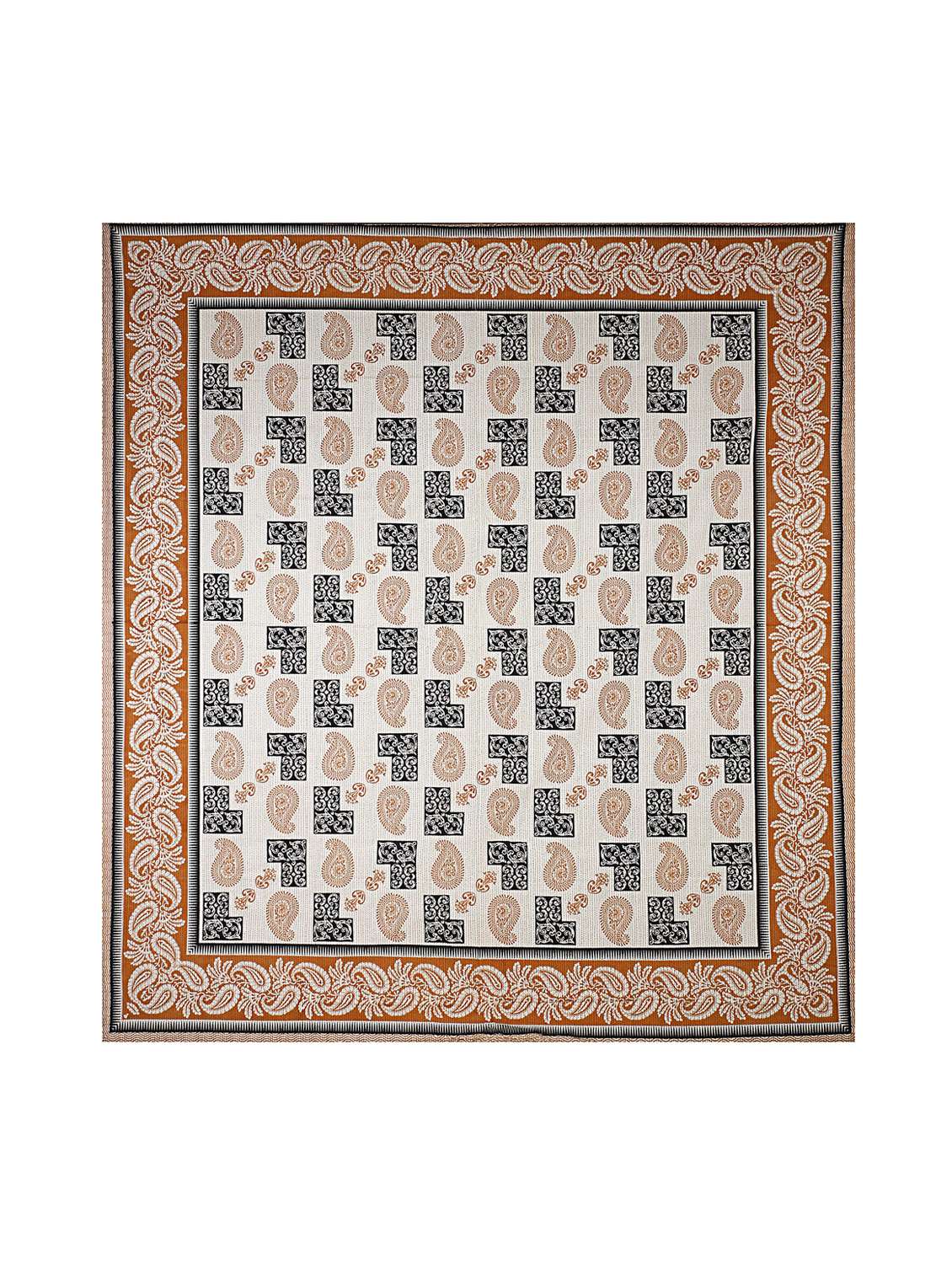  cotton kantha look jaipuri print super king size bedsheet with 2 pillow covers - 17372478 -  Standard Image - 3