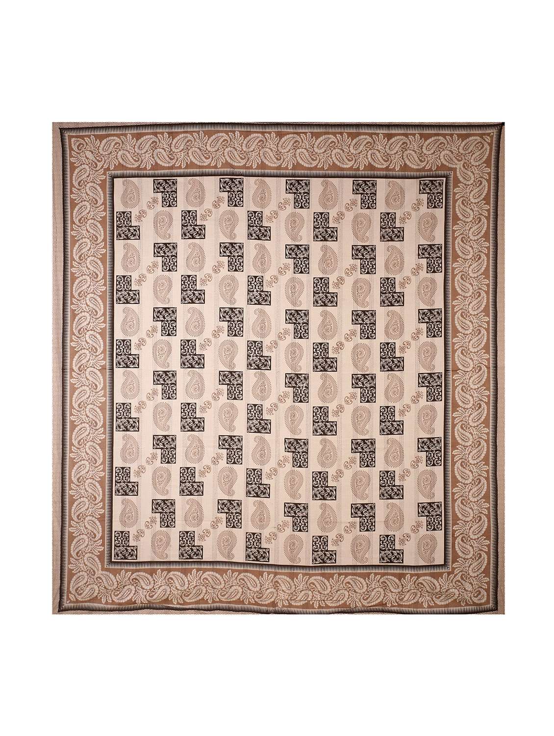  cotton kantha look jaipuri print super king size bedsheet with 2 pillow covers - 17372479 -  Standard Image - 3