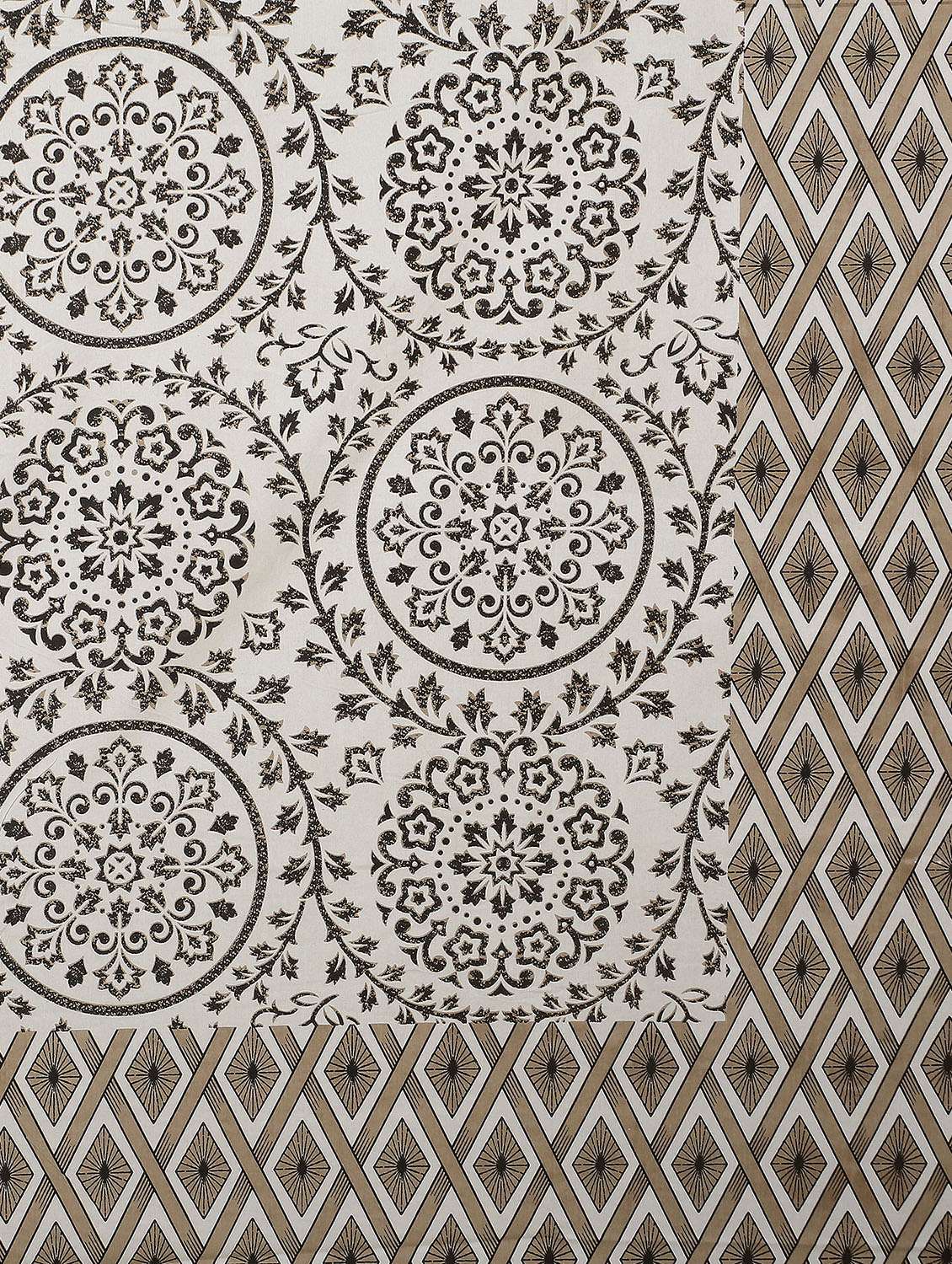  cotton jaipuri print super king size bedsheet with 2 pillow covers - 17372511 -  Standard Image - 3