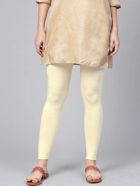 yellow solid churidar - 17372998 - Zoom Image - 0