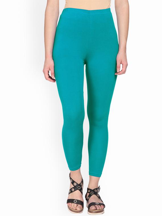 light blue hosery churidars & leggings - 17373009 - Zoom Image - 0