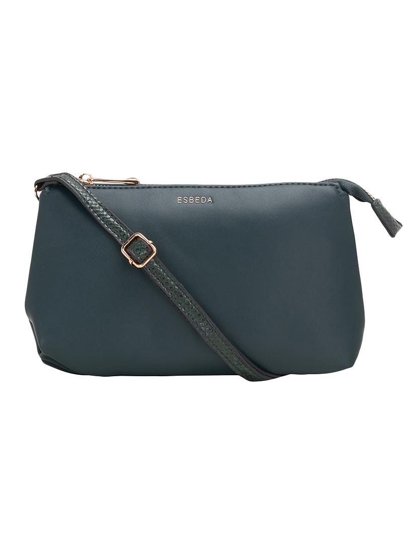 green leatherette (pu) sling bag - 17373610 -  Zoom Image - 0