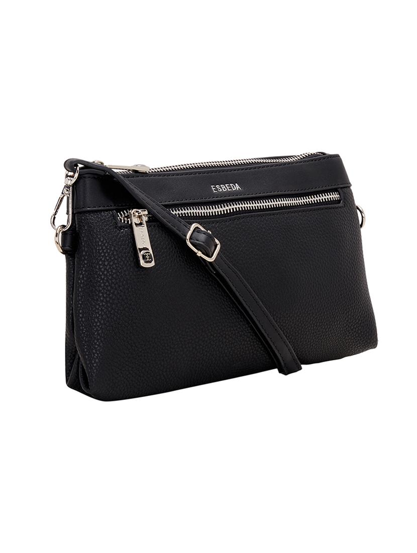 black leatherette (pu) sling bag - 17373625 - Standard Image - 3