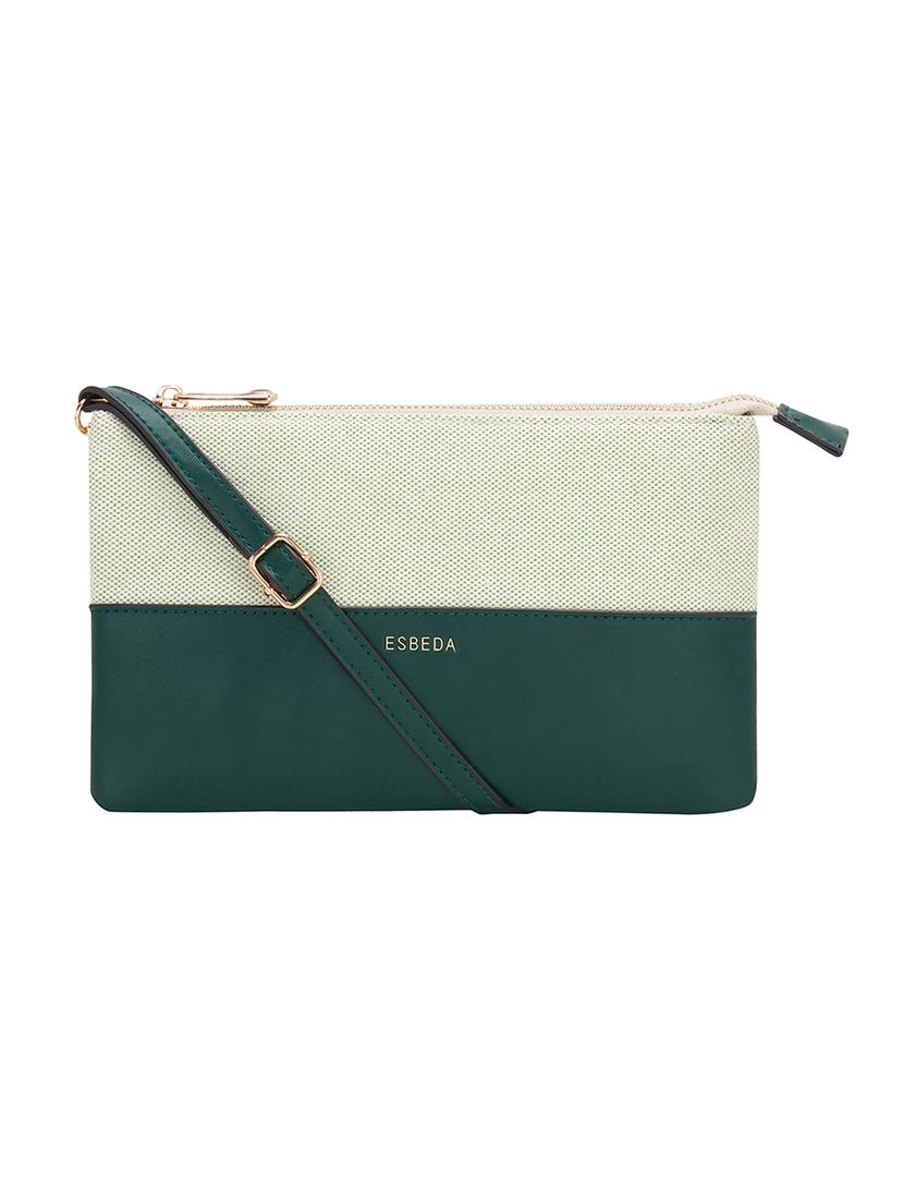 green leatherette (pu) sling bag - 17373645 -  Zoom Image - 0