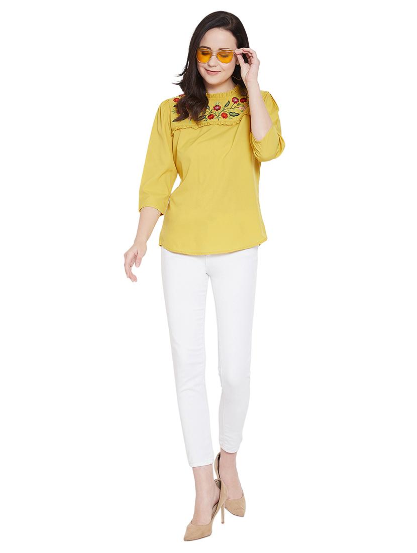 women's straight mock neck top - 17374561 - Standard Image - 3