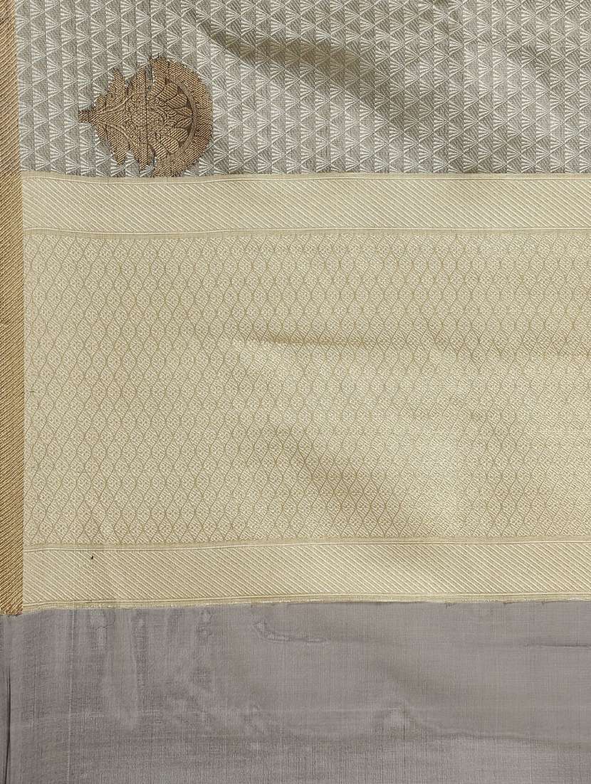 solid woven saree - 17375008 -  Standard Image - 3