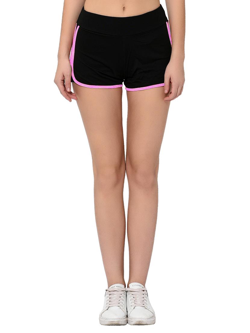 contrast detail hot pants - 17376058 - Standard Image - 3