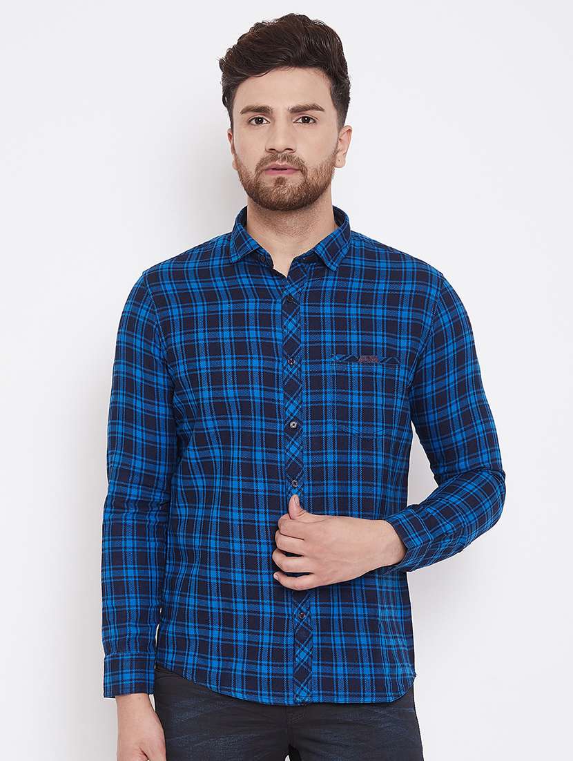 mens checks casual shirt