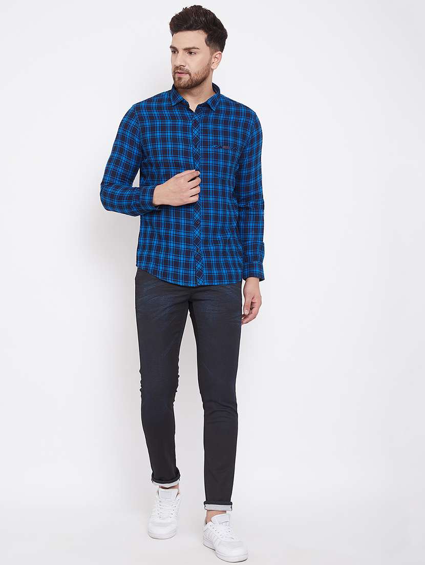 mens checks casual shirt - 17376260 -  Standard Image - 3