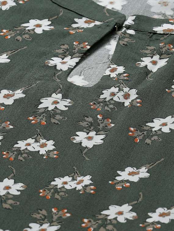 floral straight kurta - 17376313 -  Standard Image - 3