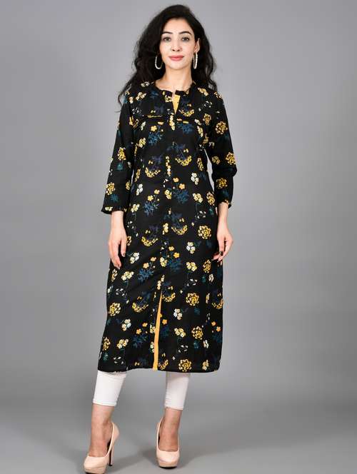 floral a-line kurta - 17376801 -  Standard Image - 0