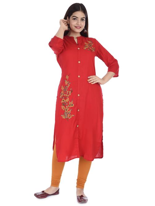 women's straight kurta - 17376918 -  Standard Image - 0