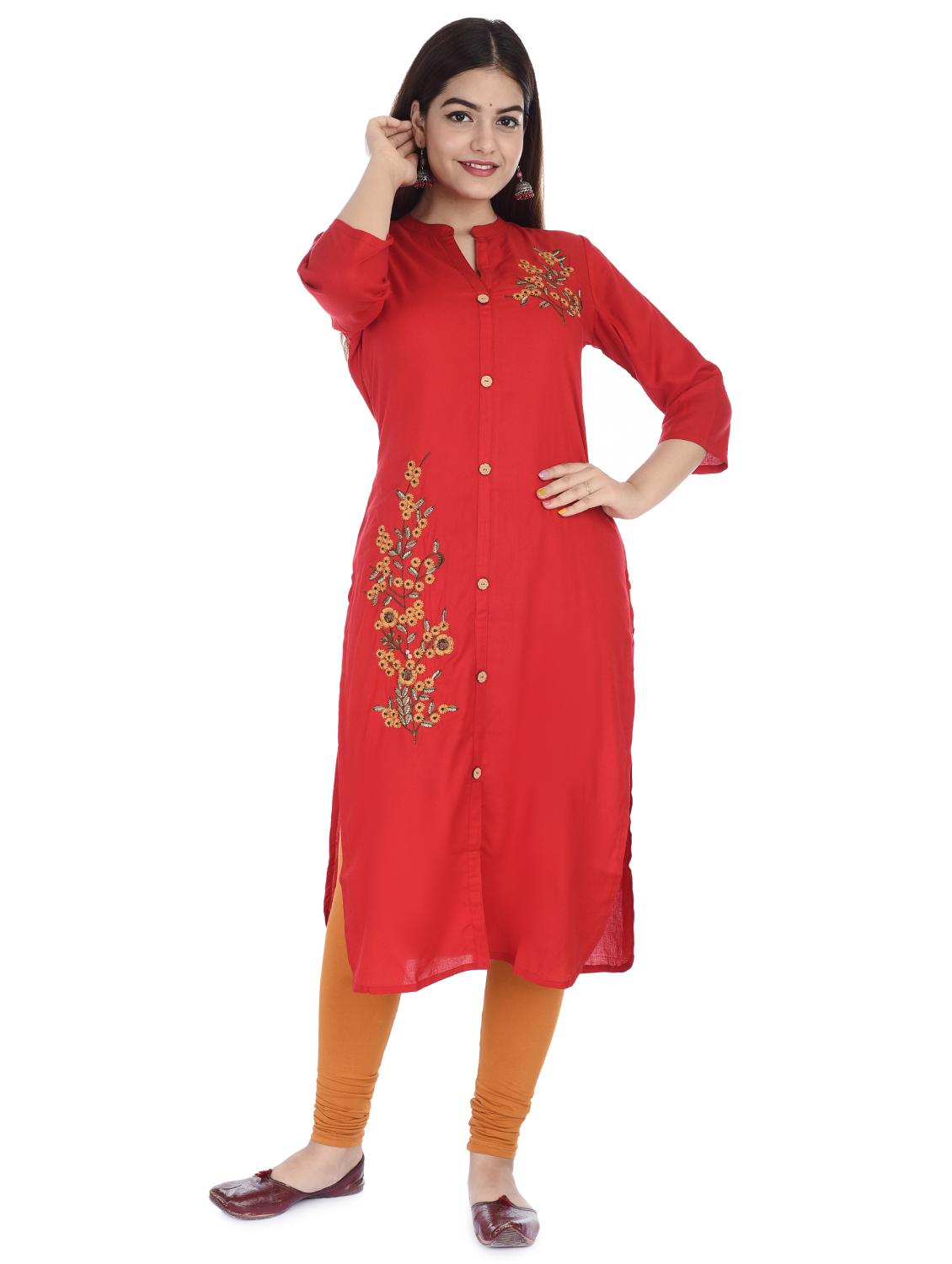 women's straight kurta - 17376918 -  Zoom Image - 0