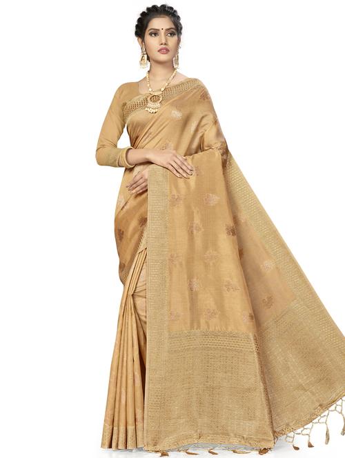 zari woven saree with blouse - 17379851 - Standard Image - 0