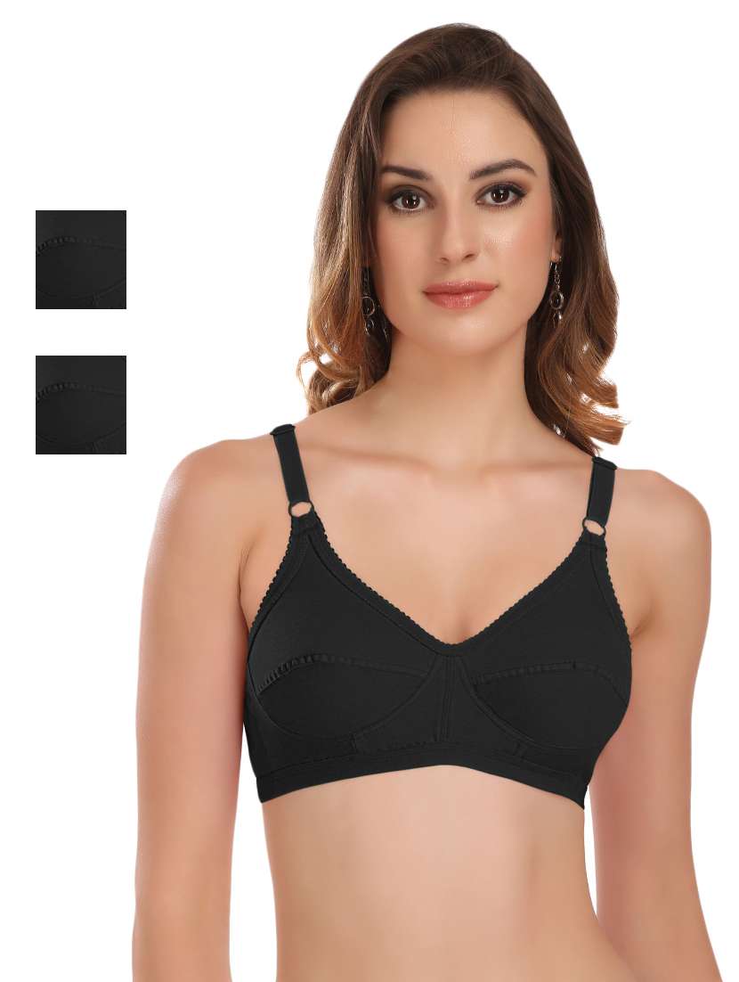 set of 3 full coverage regular bra