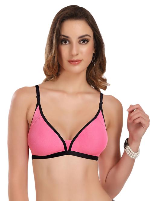 detachable strap contrast piped bra  - 17380301 -  Standard Image - 0