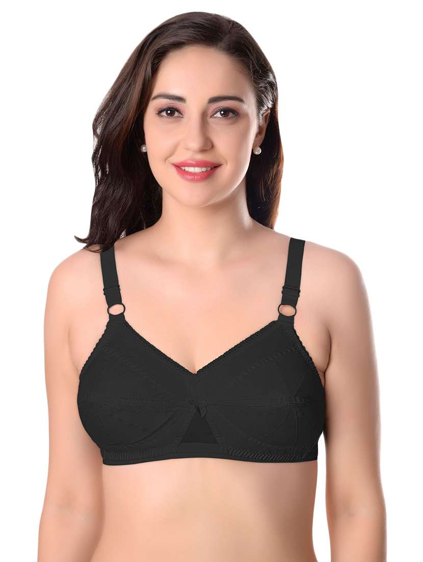 bow patch regular bra - 17380322 -  Zoom Image - 0