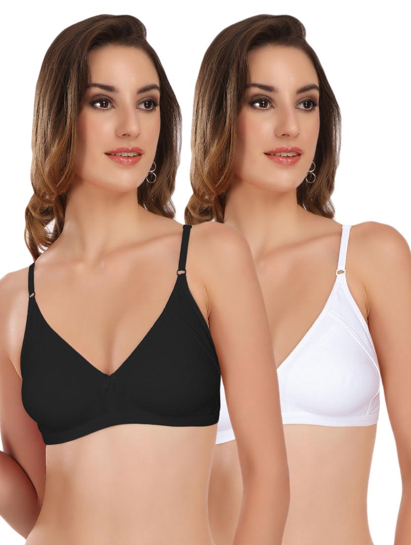set of 2 bow patch t-shirt bra - 17380333 - Zoom Image - 0