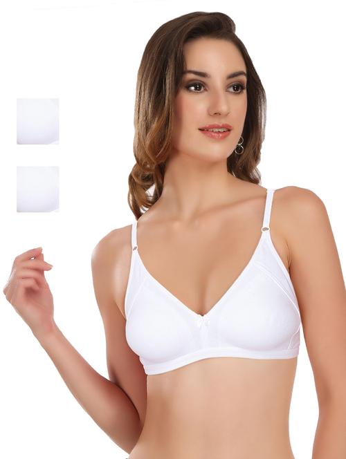 set of 3 bow patch t-shirt bra - 17380336 - Standard Image - 0