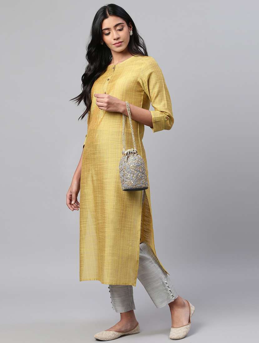 women's straight kurta - 17380766 -  Standard Image - 3