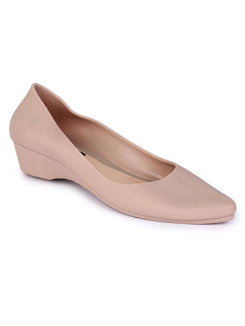 beige rubber slip on ballerina - 17381814 -  Zoom Image - 0