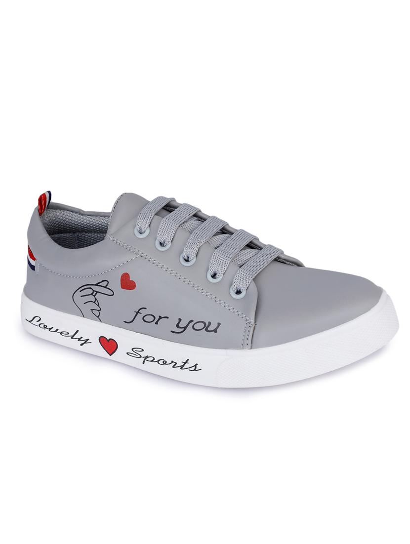 grey lace-up sneakers - 17381912 - Zoom Image - 0