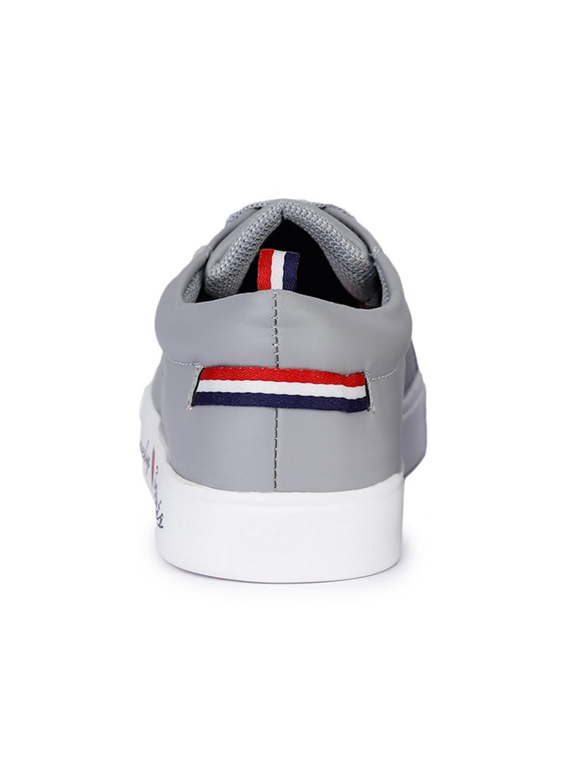 grey lace-up sneakers - 17381912 - Standard Image - 3