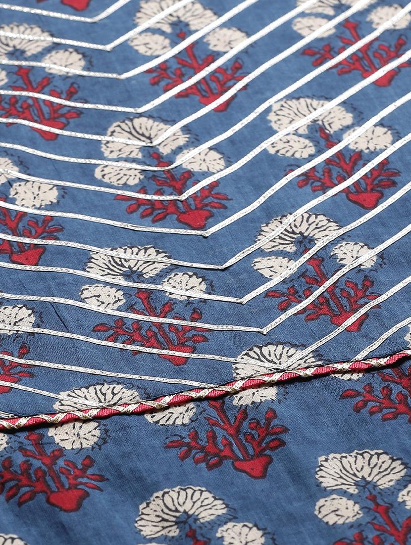 floral gota work kurta palazzo set - 17383383 - Standard Image - 3
