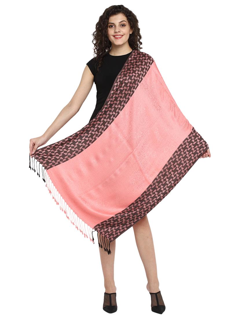 pink viscose stole - 17388491 - Standard Image - 3