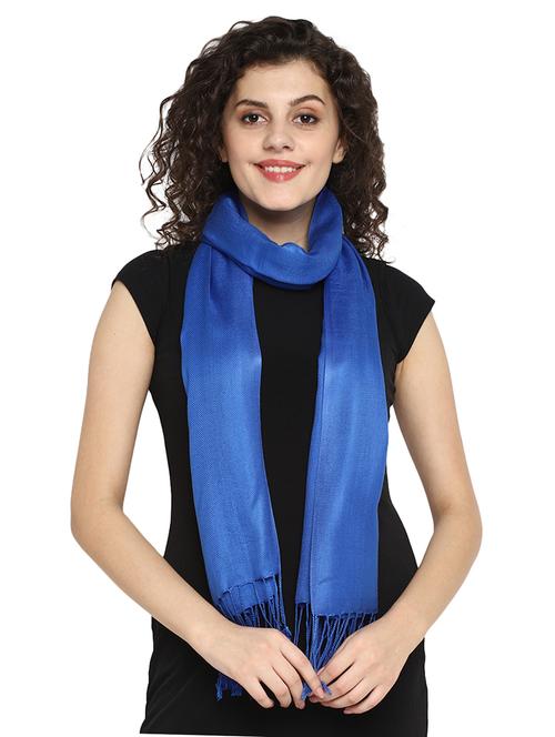 blue viscose stole - 17388500 - Standard Image - 0