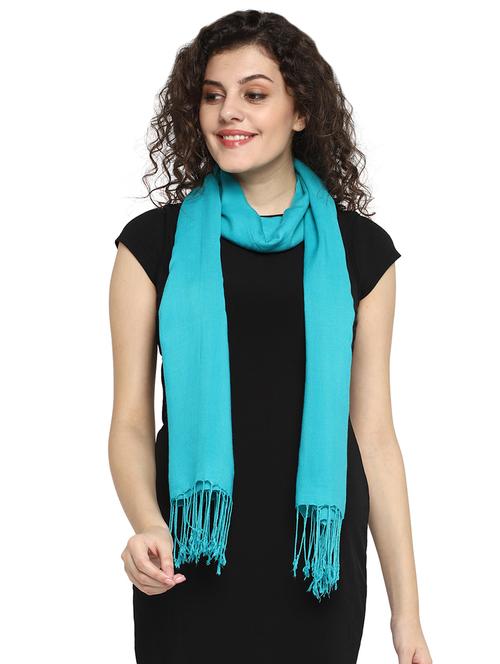 blue viscose stole - 17388518 - Standard Image - 0
