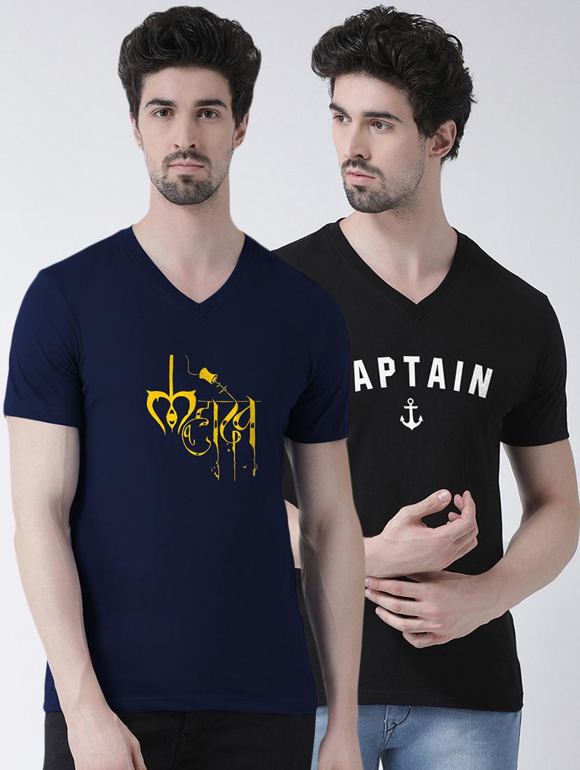 multi colored printed t-shirts combo - 17388974 -  Zoom Image - 0
