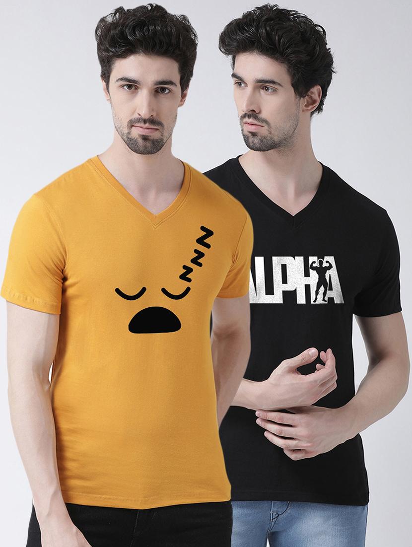 multi colored printed t-shirts combo - 17389088 -  Zoom Image - 0