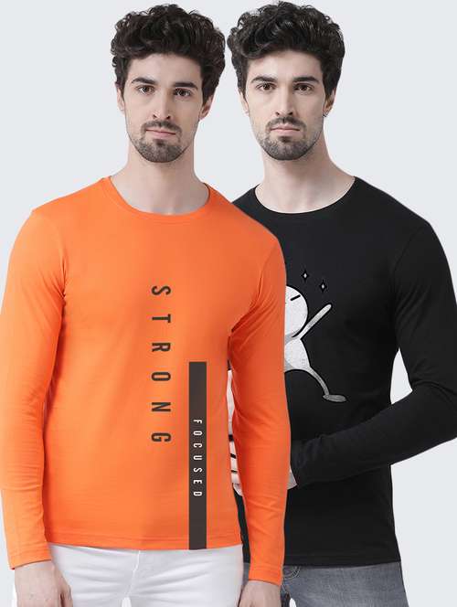 multi colored printed t-shirts combo - 17389316 - Standard Image - 0