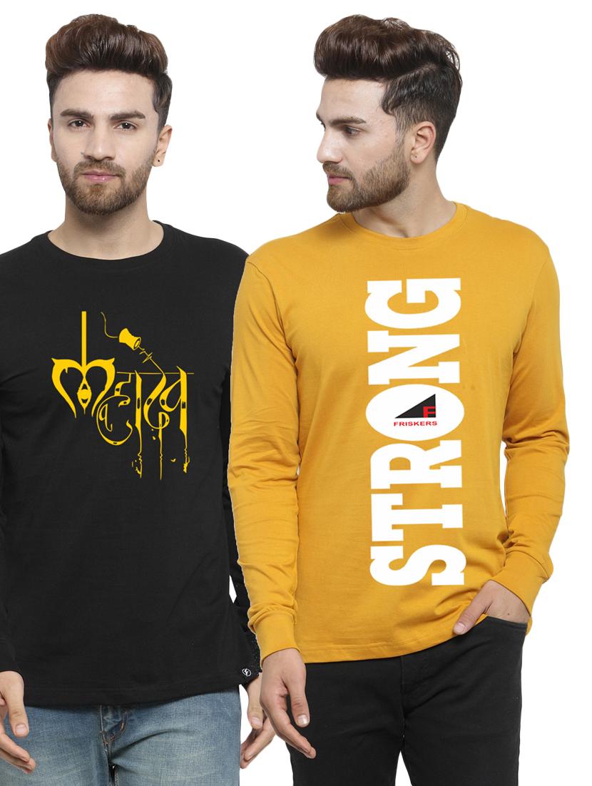 set of 2 chest-printed t-shirt - 17389529 -  Zoom Image - 0
