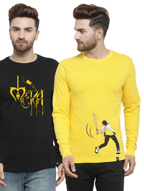 set of 2 chest-printed t-shirt - 17389534 - Standard Image - 0