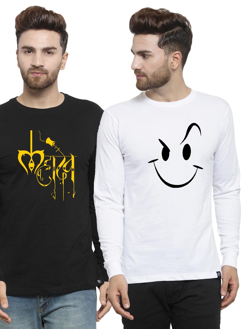 set of 2 chest-printed t-shirt - 17389546 -  Zoom Image - 0